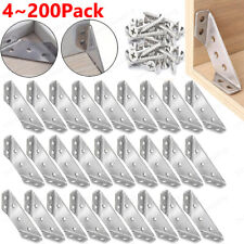 Universal Triangle Bracket Furniture Support Thickened Connector Corner LOT USA
