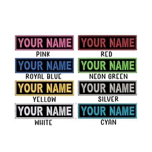 Custom Embroidered Name Tag Sew on Patch Motorcycle Biker Patches 3" x 1" - Picture 1 of 11