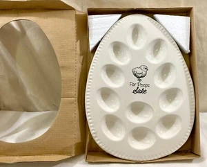 Bella Bug Egg Dish Plate "For Keeps Sake" Deviled Eggs New - Picture 1 of 6
