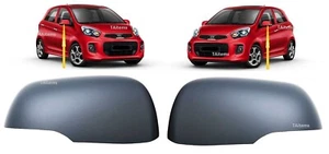 PAIR LEFT+RIGHT SIDE MIRROR COVERS FOR PAINTING FOR KIA PICANTO 2011-2017 - Picture 1 of 12