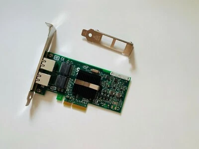 Intel 82571 Pro/1000 Dual PORT GIGABIT ETHERNET PCIe NIC Card EXPI9402PT  - Image 1 of 4