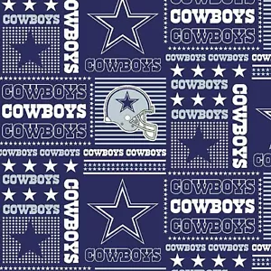 BTHY NFL Team Dallas Cowboys Patchwork Tela de Algodón Acolchado por Media Yarda - Imagen 1 de 1