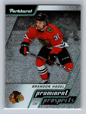 2020-21 Parkhurst Brandon Hagel PROMINENT PROSPECT #PP9 - Chicago Blackhawks - Image 1 of 2
