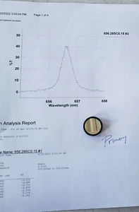 Primary Filter for Sub Angstrom Hydrogen Alpha Solar Scope 656.28SC0.15 - Picture 1 of 3