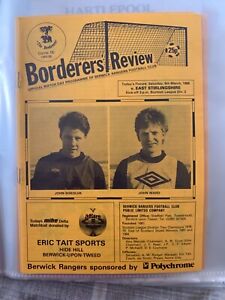 Berwick Rangers v East Stirlingshire 1985