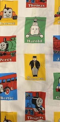 Fabric Thomas Tank Engine Train Railway Toy I Spy sewing Quilting Cloth Material - Image 1 of 3