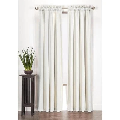Essential Home Microfiber Curtain Panel  White 40W x 84L in - Image 1 of 2