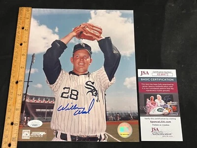 Foto de béisbol Wilbur Wood firmada a mano autografiada 8x10" certificado de autenticidad JSA AA D Foto 1 de 2