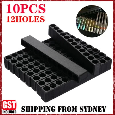 10PCS 12 Holes Hex Shank Storage Screwdriver Head-Bit Holder Holding Tool AU NEW - image 1 of 4