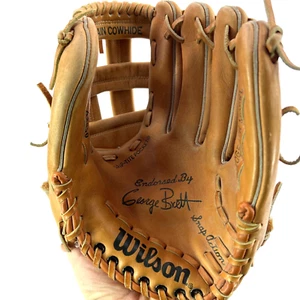 Wilson A2950 George Brett 11” Baseball Glove Right Throw Nylon Stitched - Picture 1 of 24