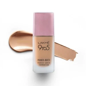 Lakme 9 To 5 Primer + Matte Perfect Cover Foundation - N200 Neutral Nude - Picture 1 of 10