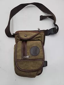 NEW Men Drop Leg Bag Waist Pack Motorcycle Tactical Outdoor Sports Male Belt Hip - Picture 1 of 6