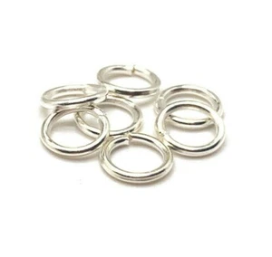 Anillos de salto abiertos 100, 500 o 1,000 piezas a granel de plata de 18 g de espesor - Vendedor de EE. UU.- SL951 - Imagen 1 de 2