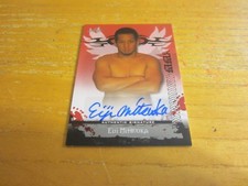 Eiji Mitsuoka Autographed Signed 2010 Leaf MMA Autographs Red #AUEM1 Card MMA