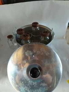 Vintage 1960's  Evenflo Baby Bottle Sterilizer & 10 Evenflo glass Bottled lot