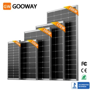 100W 120W 150W 170W 200W 300W Solar Panel 12V Mono Caravan Home Off Grid Boat RV - Picture 1 of 29