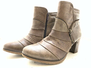 Mustang Damen Stiefel Stiefelette Boots Braun Gr. 39 (UK 6) 