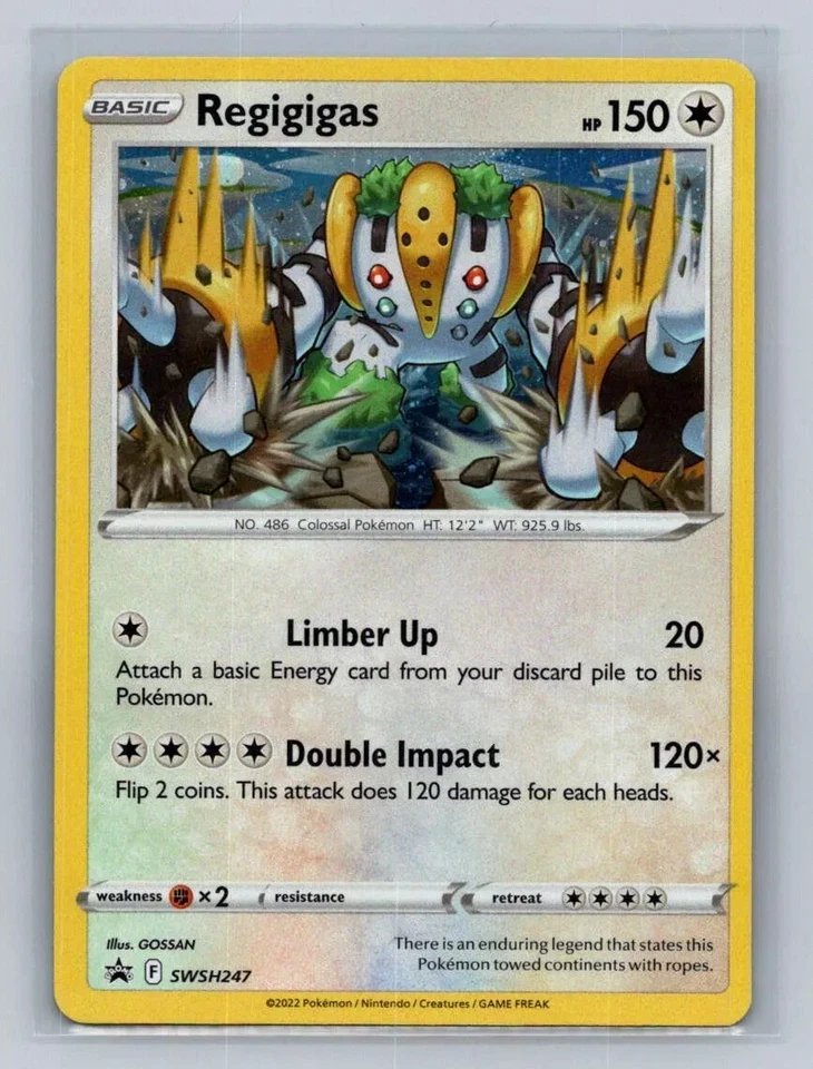 Regigigas (Cosmos Holo) SWSH: Sword & Shield Promo Cards SWSH247 Near Mint NM - Image 1 of 2
