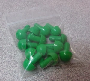 Vtg Invicta 1972 Master Mind Game (13) GREEN Code Pegs "Replacement Part Pieces" - Picture 1 of 2