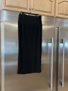 SHEIN LONG MAXI SKIRT BLACK RIBBED PENCIL Pull On tagged 0XL fits Sz 13/14 Curvy - Picture 1 of 6