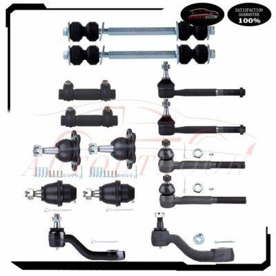14 Pcs New Front Ball Joints Tie Rod Kit Fit For 1995-1999 Chevrolet K1500 K2500 - Image 1 of 4