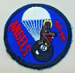 KOREAN WAR PERIOD US 511TH AIRBORNE INFANTRY REGIMENT PARACHUTE PATCH ANGELS - Picture 1 of 1