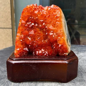 Esemplare minerale cristallo quarzo grotta cristallo giallo naturale 2,17 libbre - Foto 1 di 12