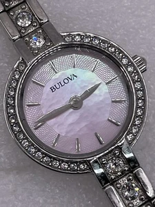 BULOVA Crystal Ladies Watch Item No. 96X131, Not working, may need a battery - Picture 1 of 9