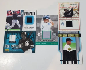 Lot of (5) Miguel Cabrera Florida Marlins Jersey Relic Cards Upper Deck Fleer - Bild 1 von 6