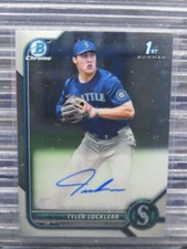 2022 Bowman Chrome Draft Tyler Locklear 1st Prospect Auto #CDA-TL Mariners