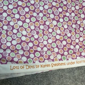 Lot's of dots Andover cotton quilt fabric purple choice of size - Picture 1 of 2