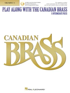 Play-Along Canadian Brass for 1st Trumpet Intermediate Sheet Music Book & Audio - Picture 1 of 1