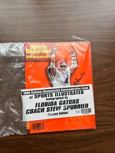 Sports Illustrated 1996 Nat’l Championship – Signed Steve Spurrier – Sealed - Picture 1 of 3