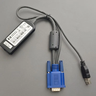 Módulo de interfaz USB KVM Interruptor VGA Cable adaptador para HP 336047-B21 396633-001 Foto 1 de 4