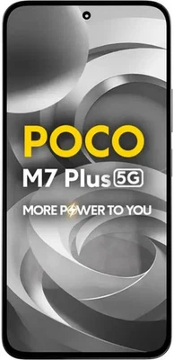 POCO M7 Plus 5G Factory Unlocked Dual SIM 128GB 7000mAh Android Phone Silver - Image 1 of 4