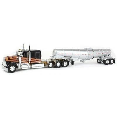 1/64 Nero E Oro Kenworth W900L Con Rimorchio Profondo Polar, DCP 60-1803 - Immagine 1 di 4