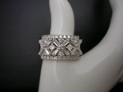 ANILLO BANDA DIAMANTES ORO BLANCO 14K EFFY BH Foto 1 de 4