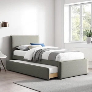 Trundle Bed Plush Velvet 3FT Single Bed Orthopedic Mattress Guest Daybed Sale!!! - Picture 1 of 12