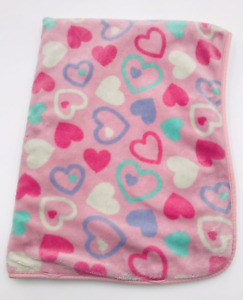 Northpoint Baby Blanket Heart Plush Fleece Pink