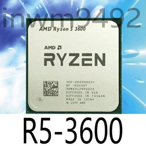 AMD Ryzen 5 3600 R5-3600 6 Core CPU Twelve-Thread 3.6GHz/32M AM4 Processor - Picture 1 of 1
