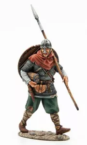 VIK024 Viking Walking with Spear First Legion Miniature Toy Soldier 1/30th Scale - Picture 1 of 6