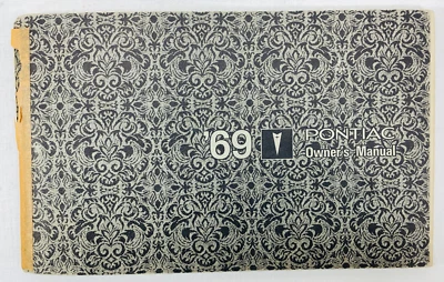 Pontiac 1969 manual del propietario guía de usuario original y placa Protect-O-Plate Foto 1 de 4