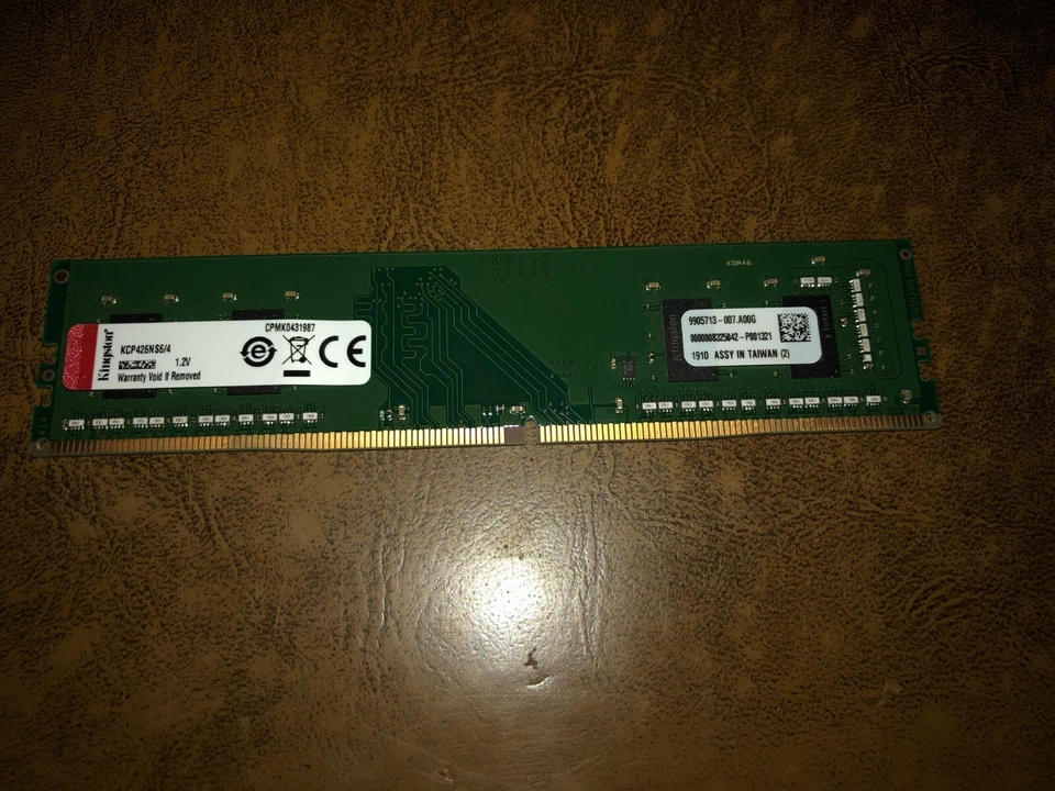 Kingston KCP426NS6/4 DDR4-4 GB - DIMM 288-pin - 2666 MHz / PC4-21300 - CL19-1.2 - Image 1 of 1