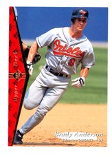 1995 SP Baseball # 118 Brady Anderson - Baltimore Orioles 	