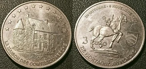 Temporärer Euro der Städte - Mortagne au Perche (61) 3 Euro 29-10 / 9-11 1996 ! - Bild 1 von 1