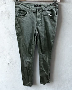Earl Jeans Damen 2 Skinny Ankle Olivgrün Mid Rise Stretch Denim Freizeit Boho - Bild 1 von 9