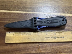 Aqualung Wenoka Squeeze Lock Messer stumpfe Spitze DIVE BLACKIE COLLINS 18 49 - Bild 1 von 7
