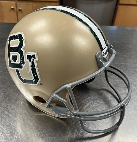 Franklin Baylor Bears Youth Football Helmet Gray Man Cave Display Decor Cover