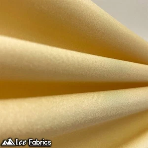 Champagne Shiny 4 Way Stretch Nylon Spandex Fabric _ 1 Yard - Picture 1 of 3