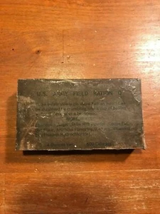 WWII Army Chocolate D-Bar 4 oz. Hershey Co, - Picture 1 of 1